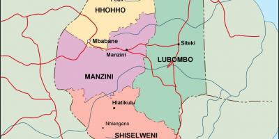 Karte von Swasiland